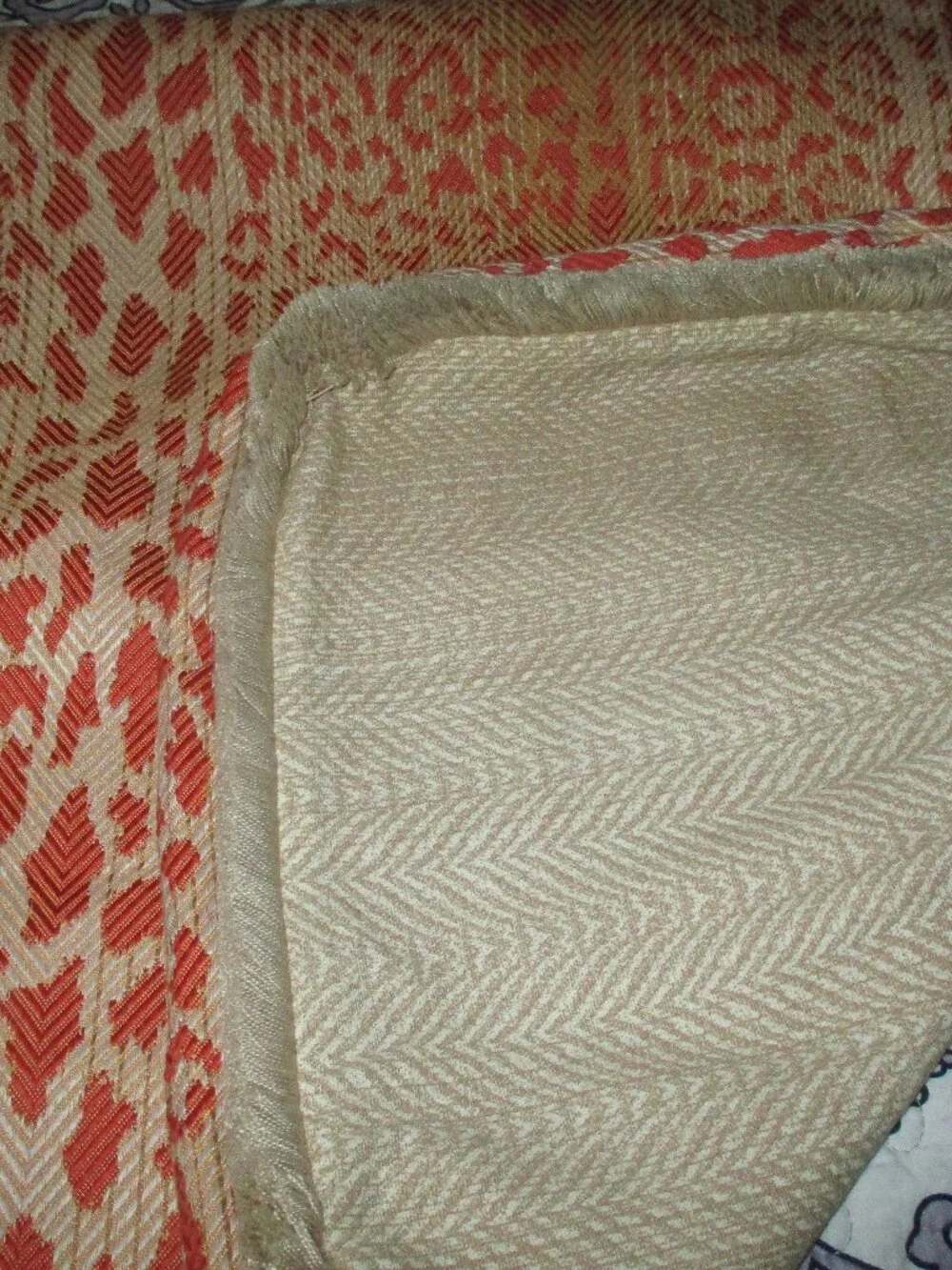 Rose Tree Durham European Sham Animal Print Fringe